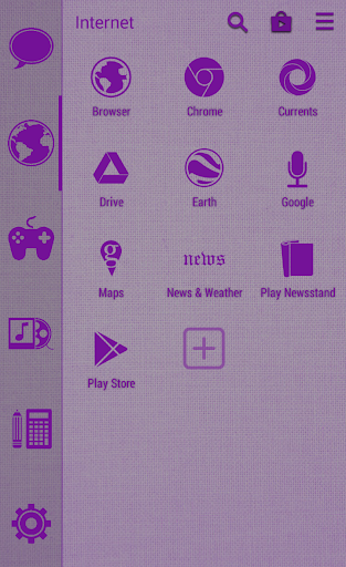 Stamped Purple SL Theme - Image screenshot of android app