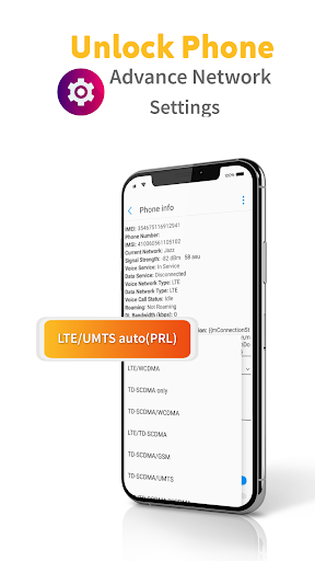 5G/4G LTE Only Network Mode - Image screenshot of android app
