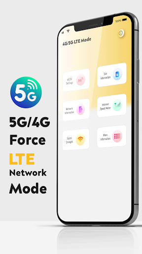 5G/4G LTE Only Network Mode - Image screenshot of android app