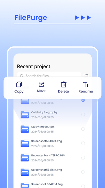 FilePurge - عکس برنامه موبایلی اندروید