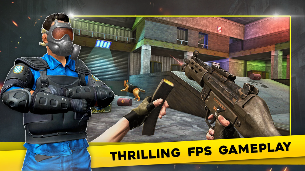 FPS Police Gun Game: Crime War - Gameplay image of android game