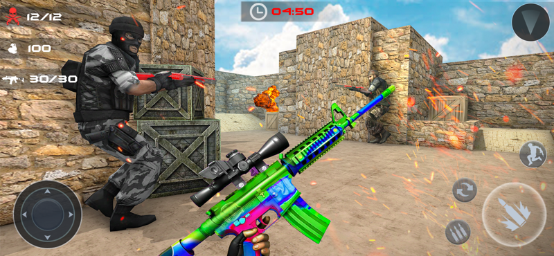 FPS Shooting Strike- Gun Glory - Gameplay image of android game