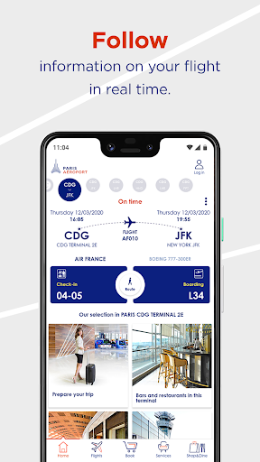 Paris Aéroport – Official App - عکس برنامه موبایلی اندروید