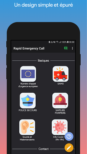 🚨Rapid Emergency Call - France emergency numbers - Image screenshot of android app