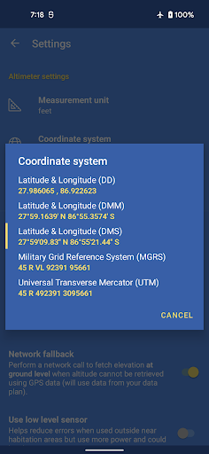 Altimeter - Image screenshot of android app