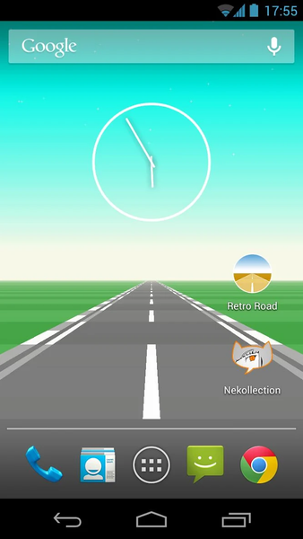 Retro Road Live Wallpaper - Image screenshot of android app