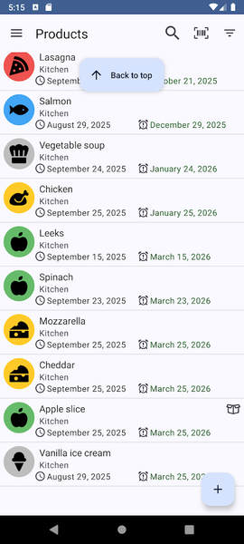 My Freezer - عکس برنامه موبایلی اندروید