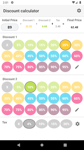 Discount Calculator - عکس برنامه موبایلی اندروید