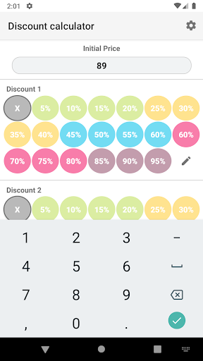 Discount Calculator - عکس برنامه موبایلی اندروید