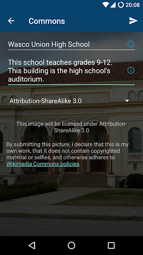 Wikimedia Commons - Image screenshot of android app