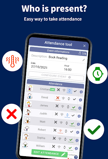 Attendy - Attendance register - عکس برنامه موبایلی اندروید