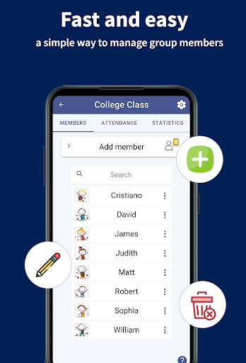 Attendy - Attendance register - عکس برنامه موبایلی اندروید