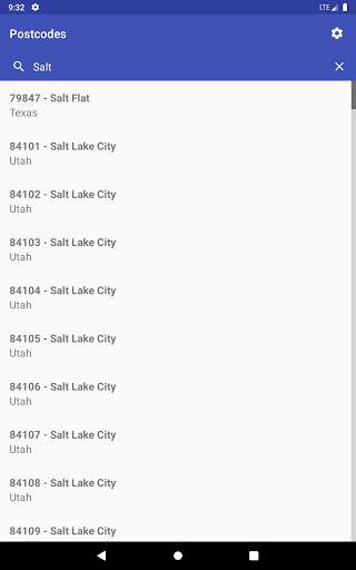 US ZIP Codes - عکس برنامه موبایلی اندروید