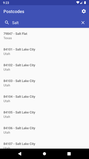 US ZIP Codes - عکس برنامه موبایلی اندروید