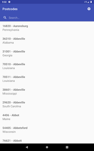 US ZIP Codes - عکس برنامه موبایلی اندروید