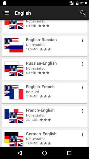 Offline dictionaries - Image screenshot of android app