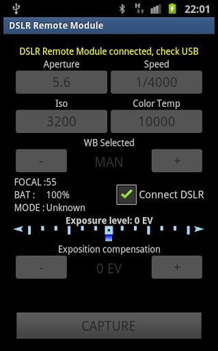 DSLR Remote Module - Image screenshot of android app