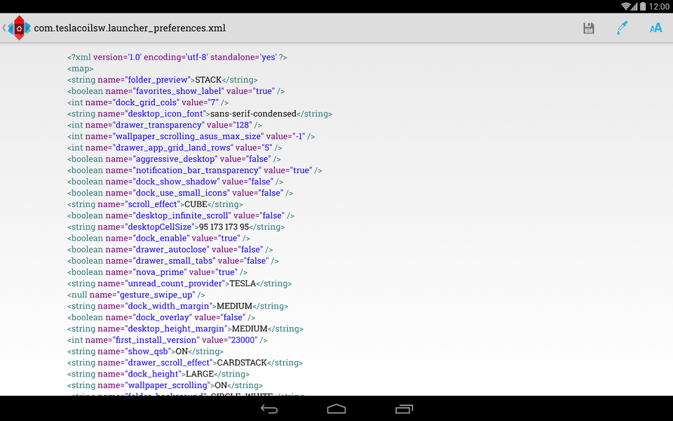 Preferences Manager - Image screenshot of android app