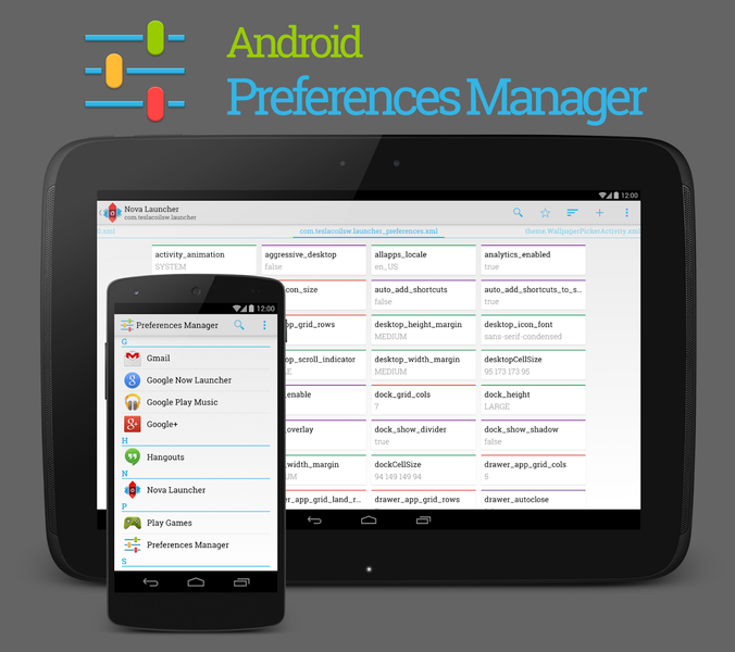 Preferences Manager - عکس برنامه موبایلی اندروید