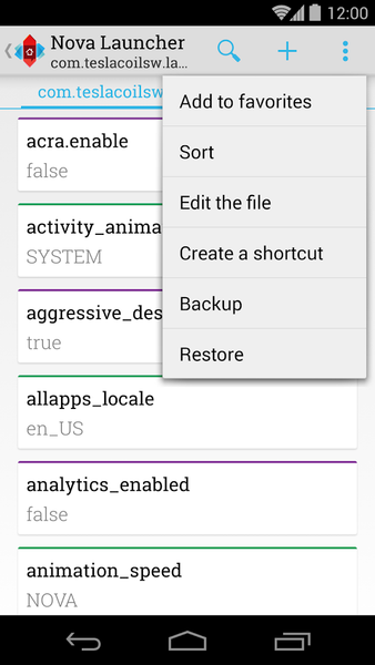 Preferences Manager - Image screenshot of android app