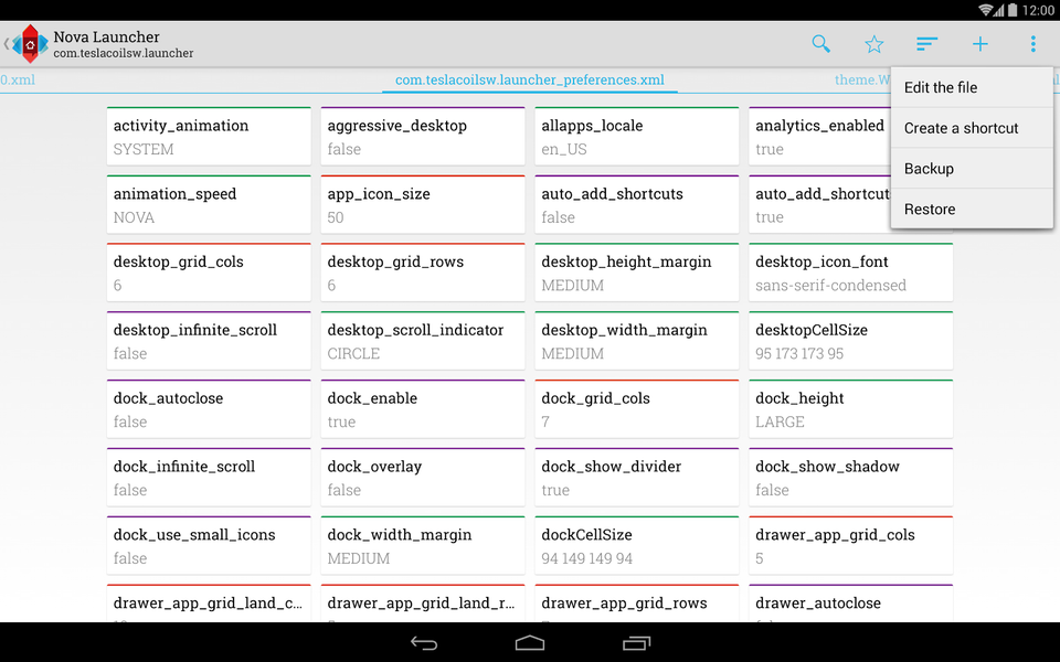 Preferences Manager - Image screenshot of android app