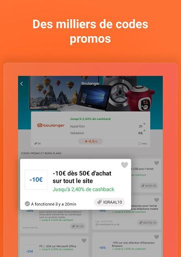 iGraal-Cashback & Codes Promos - Image screenshot of android app
