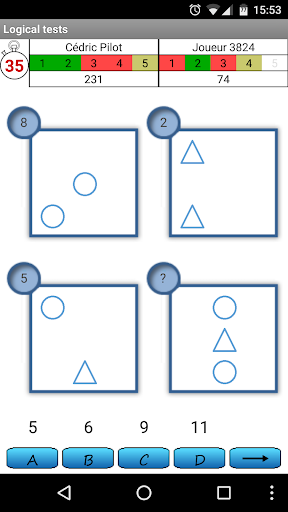 Logic Tests - IQ - Gameplay image of android game