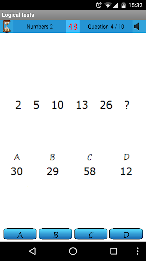 Logic Tests - IQ - Gameplay image of android game