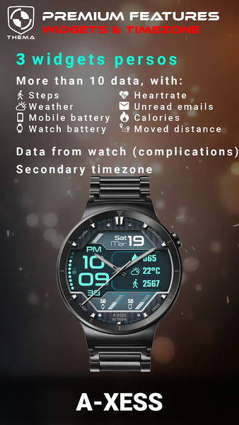 A-Xess Watch Face - عکس برنامه موبایلی اندروید