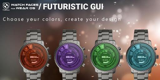 Futuristic GUI Watch Face - عکس برنامه موبایلی اندروید