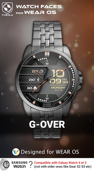 G-Over Watch Face - عکس برنامه موبایلی اندروید