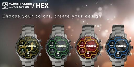 Hex Watch Face - Image screenshot of android app
