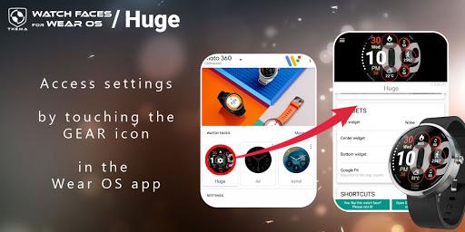 Huge Watch Face - عکس برنامه موبایلی اندروید