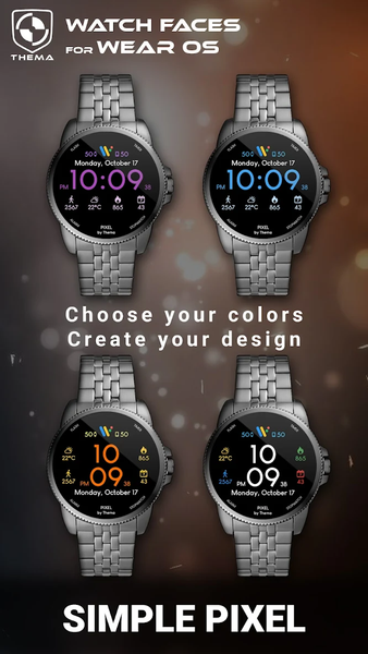 Simple Pixel Watch Face - Image screenshot of android app