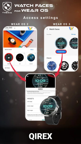 Qirex Watch Face - عکس برنامه موبایلی اندروید