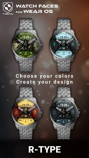 R-Type Watch Face - Image screenshot of android app
