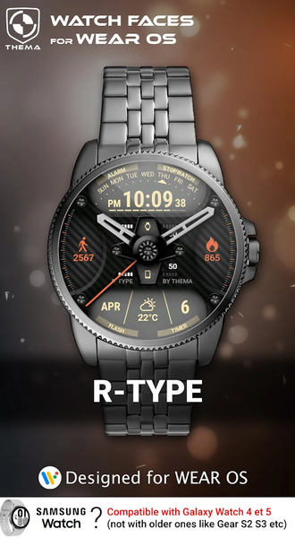 R-Type Watch Face - Image screenshot of android app