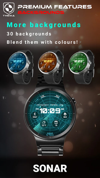 Sonar Watch Face - عکس برنامه موبایلی اندروید