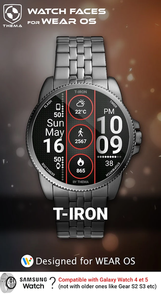 T-Iron Watch Face - عکس برنامه موبایلی اندروید