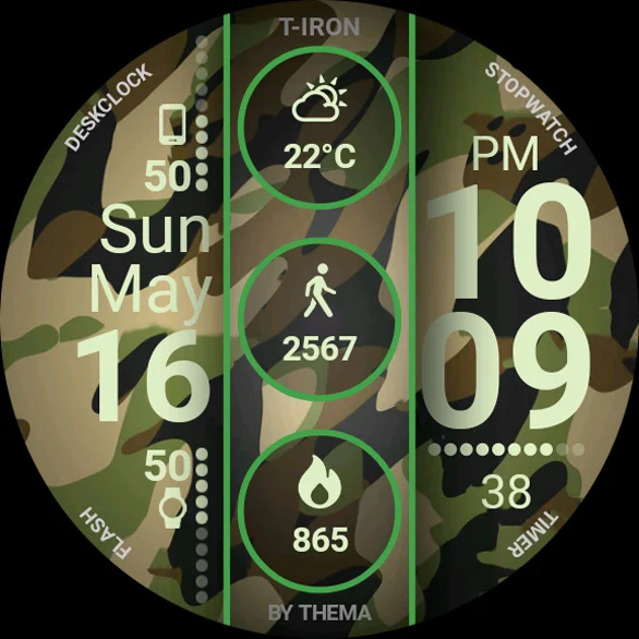 T-Iron Watch Face - عکس برنامه موبایلی اندروید