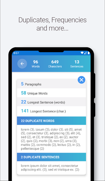 Word and Character counter - عکس برنامه موبایلی اندروید