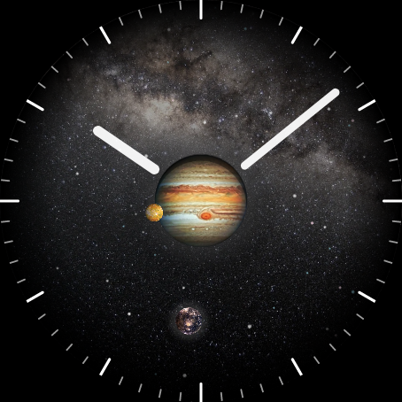 Satellites Watch Face - Image screenshot of android app