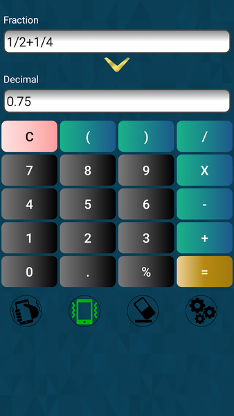 Fraction Decimal Calculator - عکس برنامه موبایلی اندروید