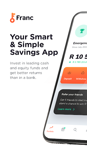 Franc Investment App - عکس برنامه موبایلی اندروید