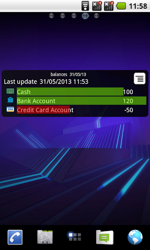 Accounting Widget - Image screenshot of android app