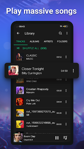 Music player - Audio Player - عکس برنامه موبایلی اندروید