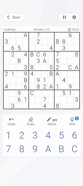 Sudoku - Offline Puzzle Games - Gameplay image of android game