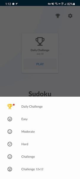 Sudoku - Offline Puzzle Games - Gameplay image of android game