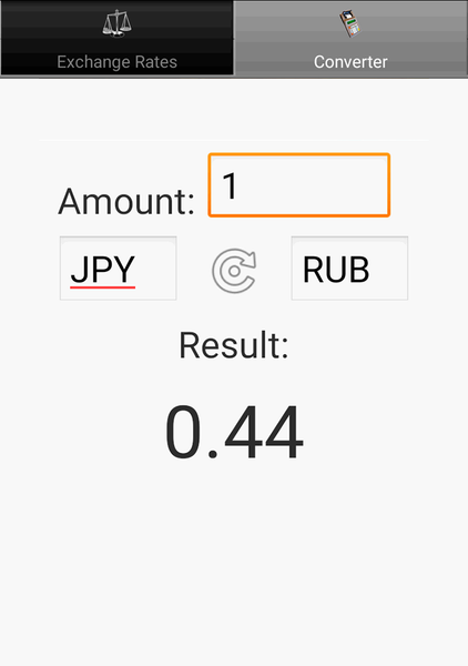 Exchange rate. All currencies - Image screenshot of android app