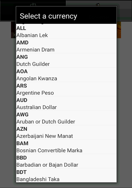 Exchange rate. All currencies - عکس برنامه موبایلی اندروید